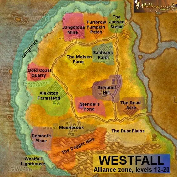 Carte de la Marche de l'Ouest