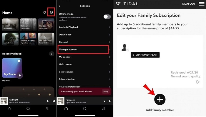 free trial tidal