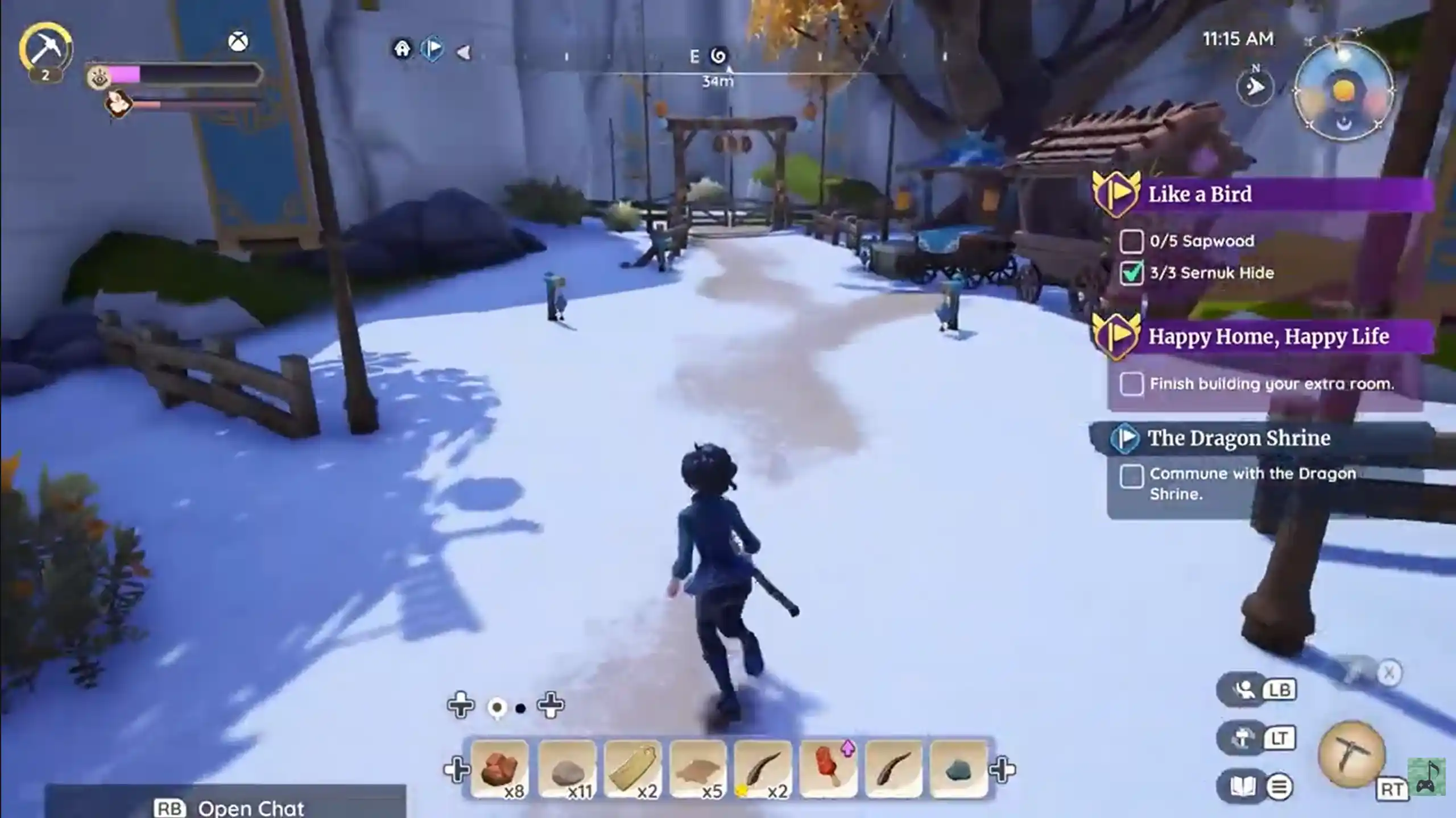 Palia gameplay on Nintendo Switch