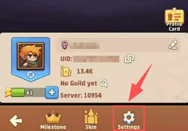 Redeem Top Heroes Codes step 2
