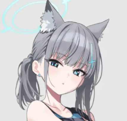 ブルーアーカイブのミチル（ドレス）の立ち絵