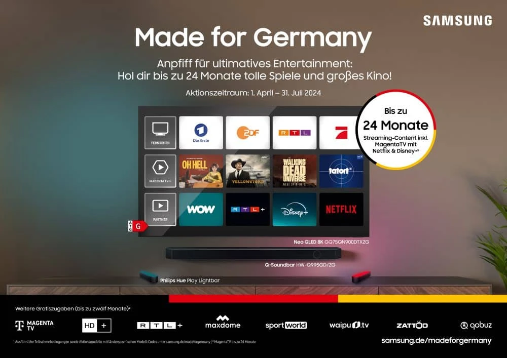 RTL+ Premium kostenlos mit Samsung Aktion