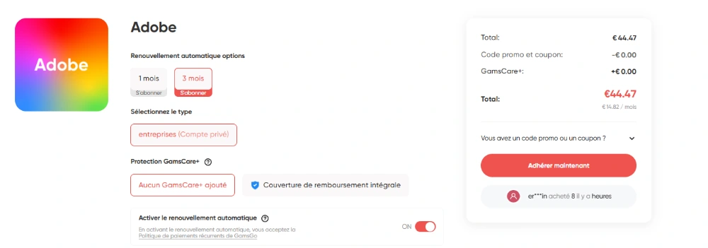 Adobe Creative Cloud à prix réduit