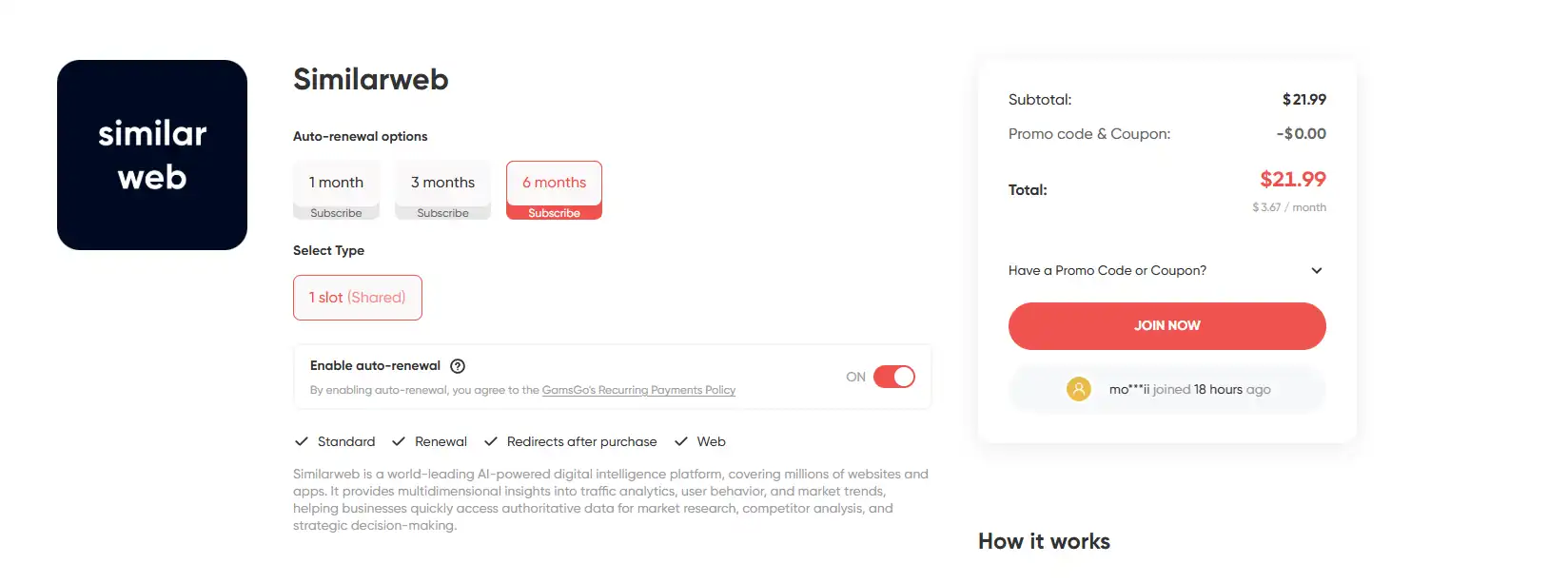 similarweb free trial