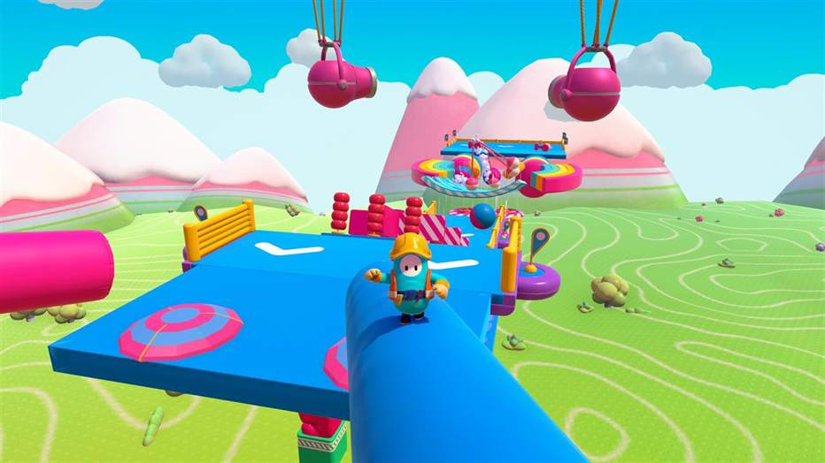 Fall Guys obstacle course on Nintendo Switch