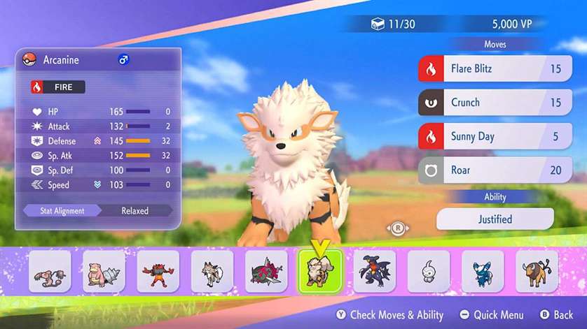 Pokémon Champions battle on Nintendo Switch