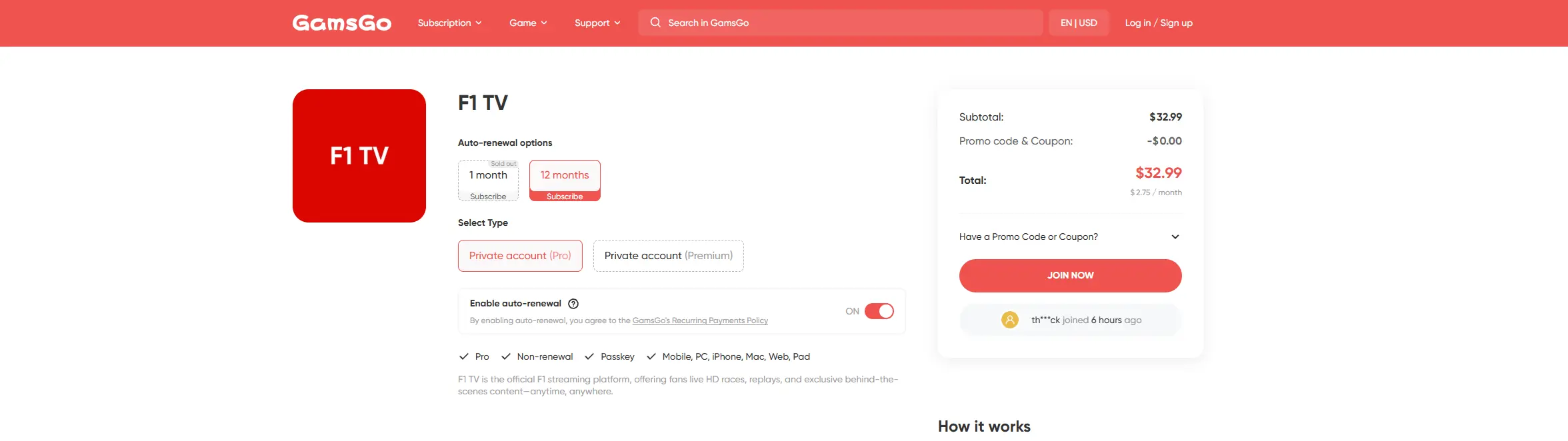 f1 tv pro free trial