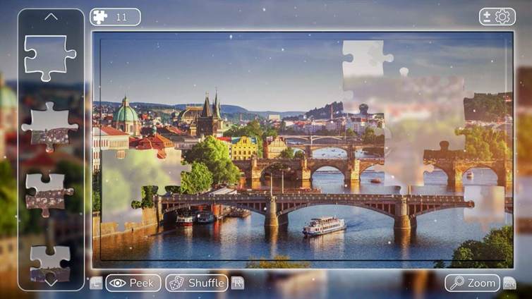 Puzzle Galaxy jigsaw on Nintendo Switch