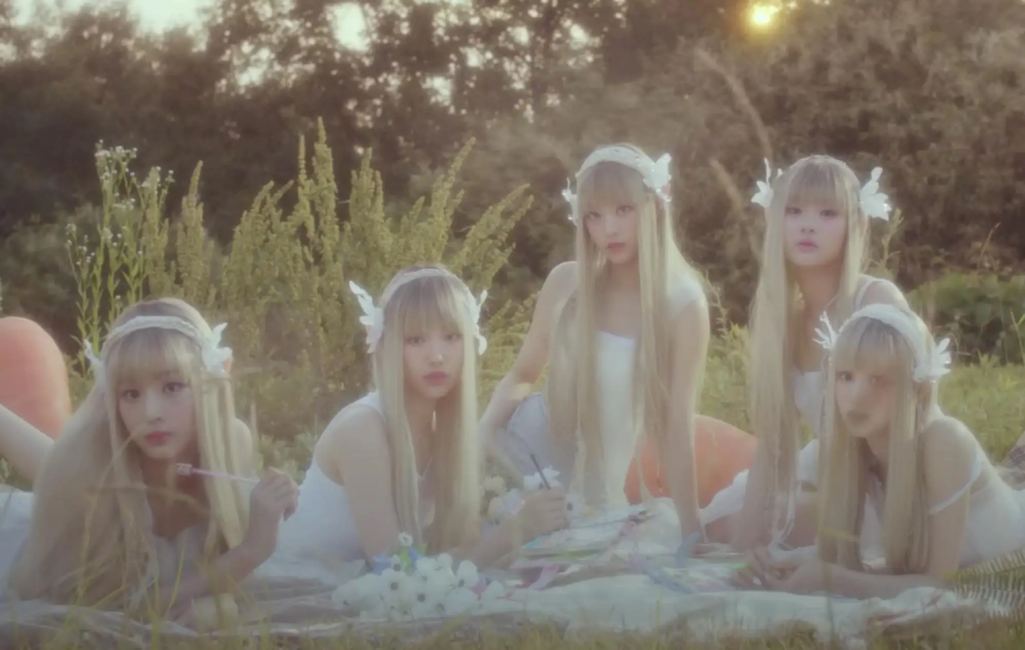 NewJeans ASAP dreamlike music video scene