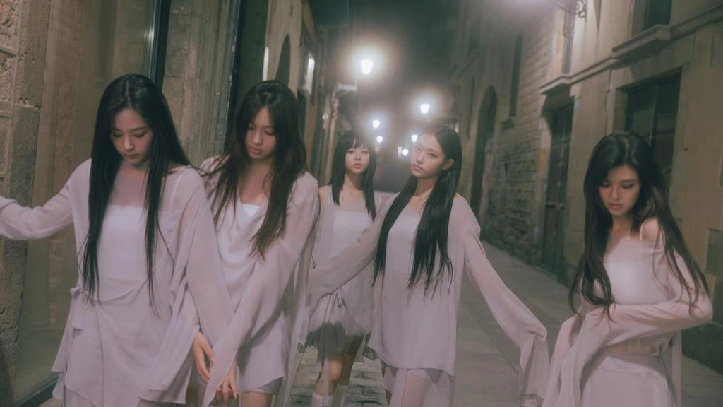 NewJeans Cool With You music video featuring Jung Ho-yeon