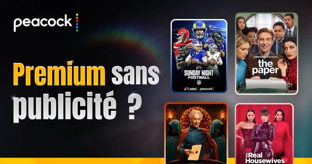 publicités sur Peacock Premium