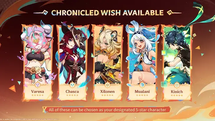 7.2 Natlan Chronicled Wish banner characters