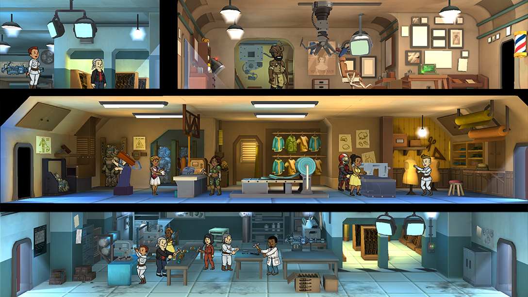 Fallout Shelter vault on Nintendo Switch