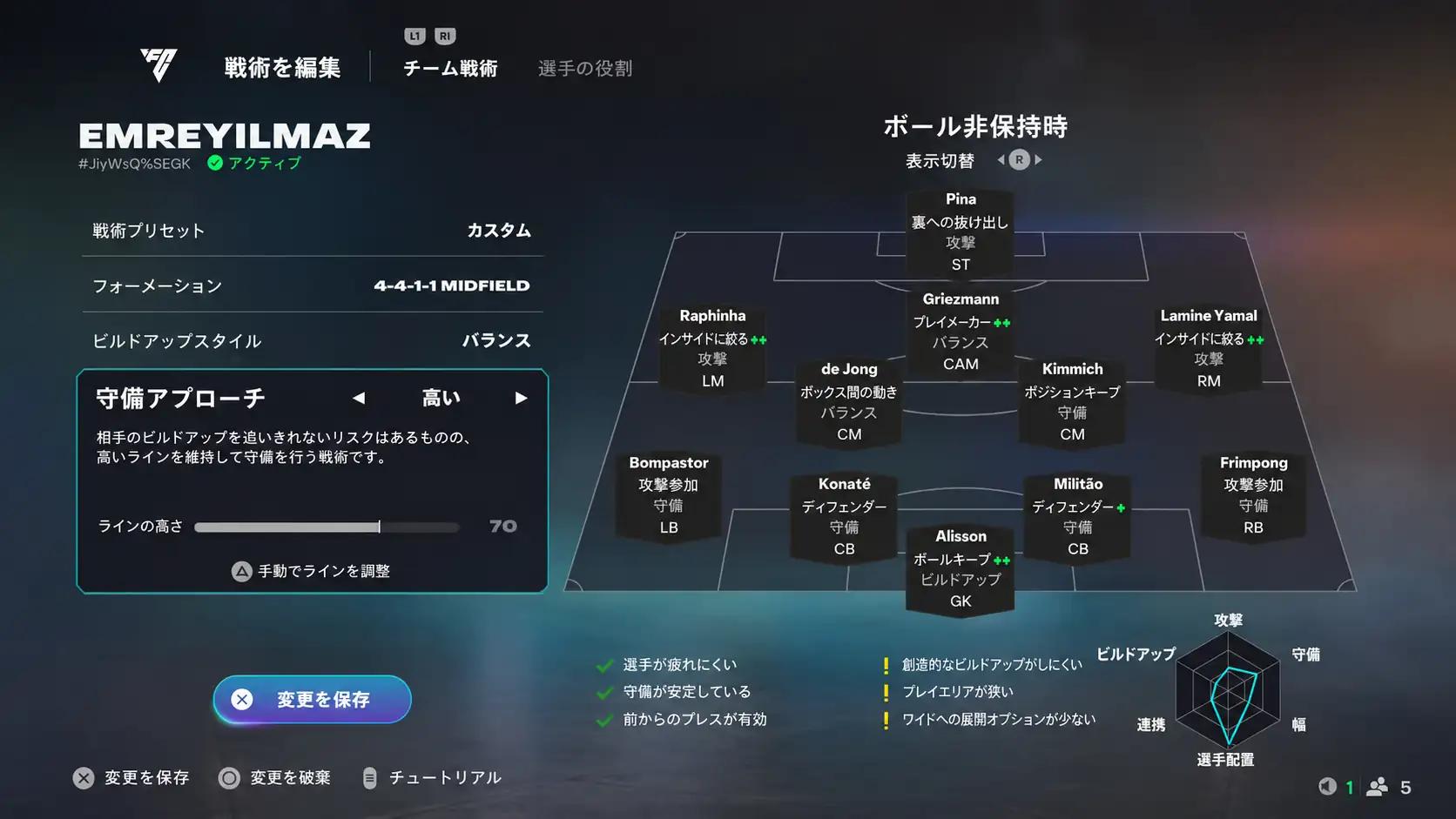 FC 27の戦術